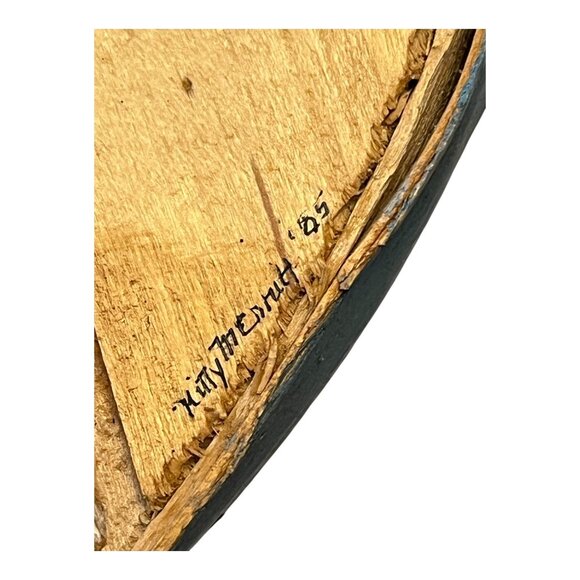 VTG Seneca Crafts Painted Wood Cheese Box – Goose & Bear Country Decor – 15" x 5 - Picture 4 of 8